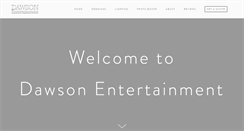 Desktop Screenshot of dawsonentertainment.com